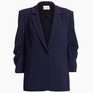 NWOT Cinq a Sept Khloe Crepe Rouched Blazer